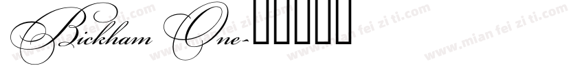 Bickham One字体转换